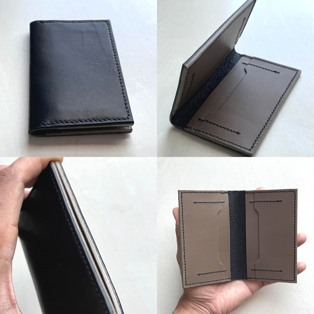 Handmade Bifold Wallet - Black